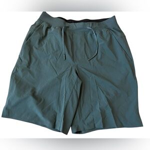 Lululemon Men’s 8” Shorts M Teal Blue-Green Drawstring Athletic